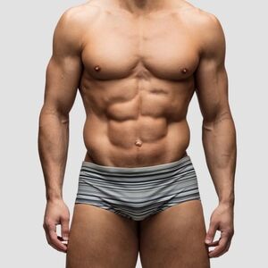 Striped Men's Swim Briefs